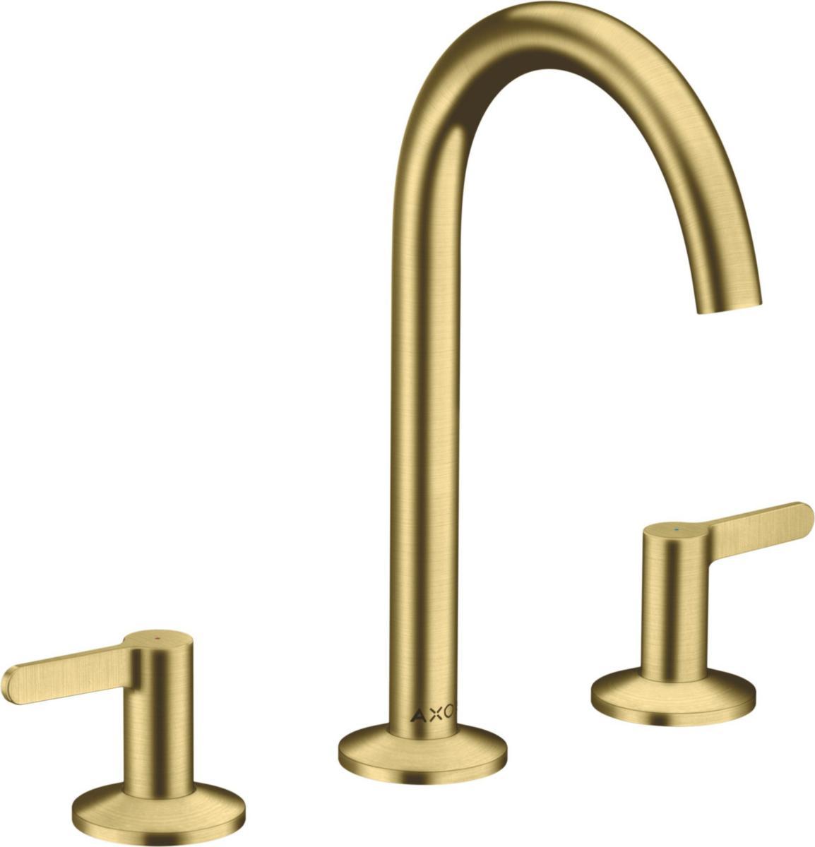Tvättställsblandare AXOR One 3-håls, Hansgrohe - HANSGROHE TVÄTTSTÄLLSBL. AXOR ONE 3-HÅLS BORST.MÄSSING