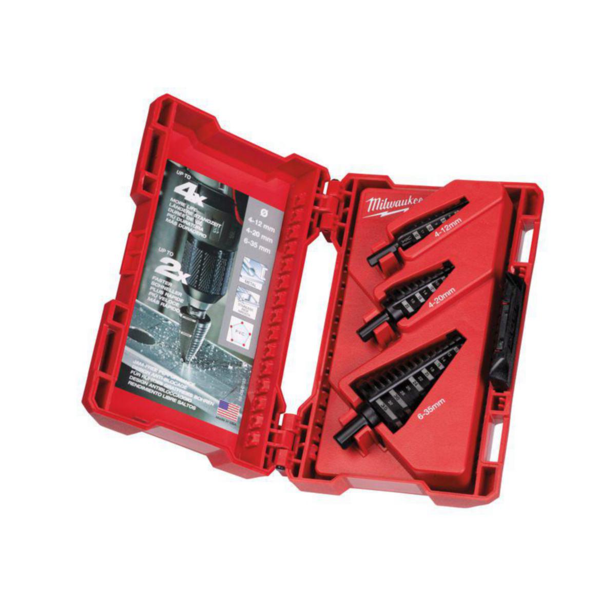 Stegborrsats Milwaukee - STEGBORRSATS MILWAUKEE SATS 4-12/ 4-20/ 6-35MM 3P