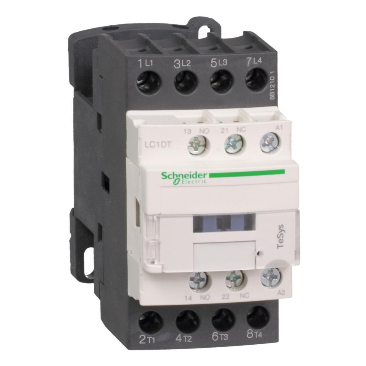 Schneider Electric | LC1DT20P7 | Contattore 20A 230V AC 4p 1 NO 1 NC LC1DT20P7 | Contatore per corrente alternata Schneider Electric | LC1DT20P7 | Contattore 20A 230V AC 4p 1 NO 1 NC LC1DT20P7 | Contatore per corrente alternata