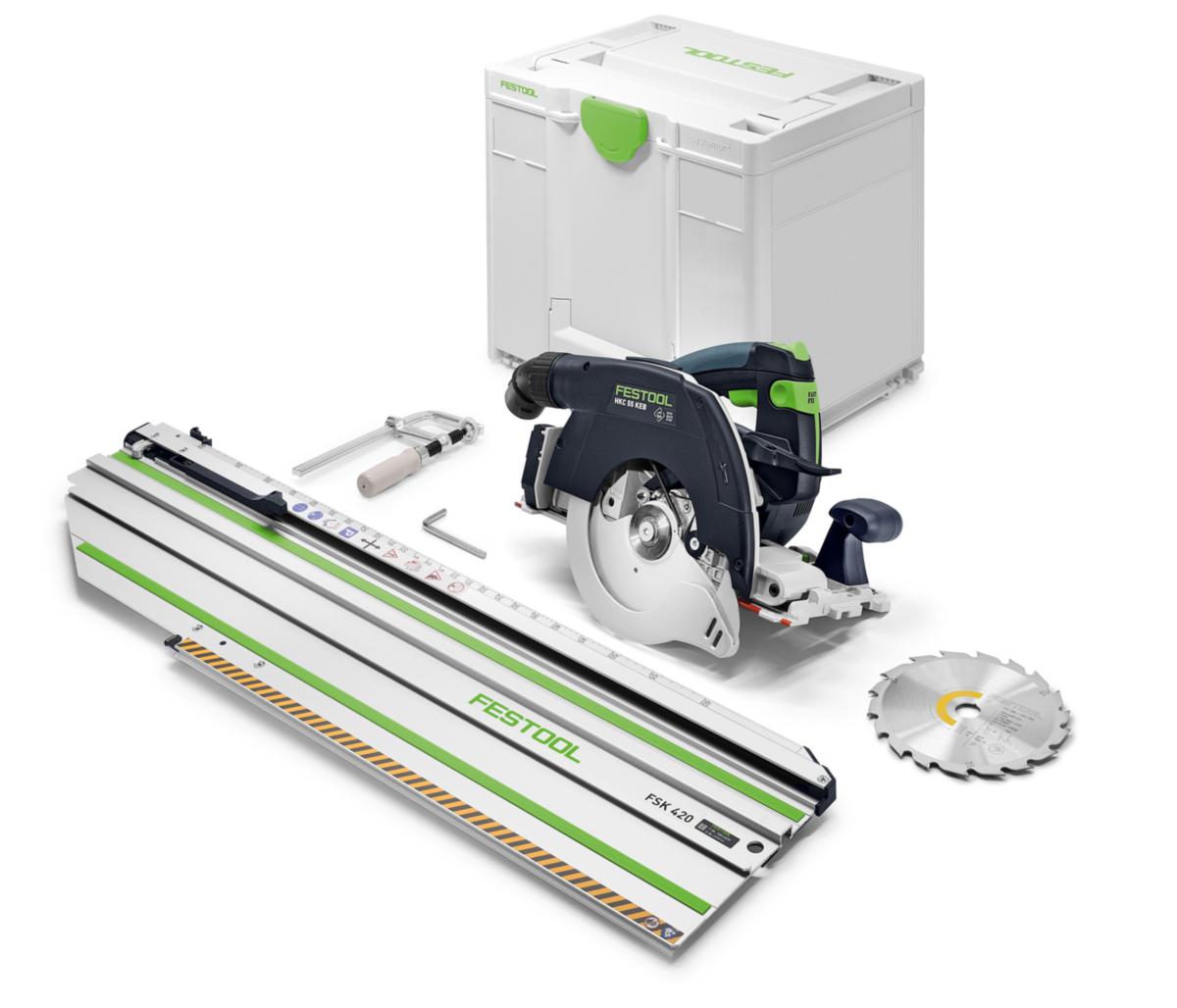 Cirkelsåg Festool HKC 55 KEB-Basic-FSK 420 SOLO - CIRKELSÅG FESTOOL HKC 55 KEB 18 V SOLO M FSK 420