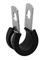 Rubber-lined clamp sleeve, electro-galvanized