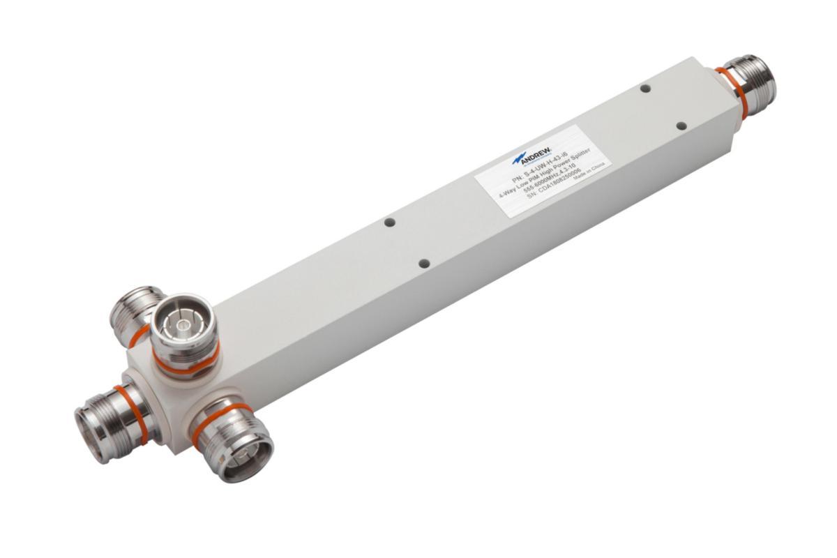Splitter High Power 555-6000 4.3-10 - SPLITTER, 4-WAY HIGH POWER 555-6000, 4.3-10, FEMALE