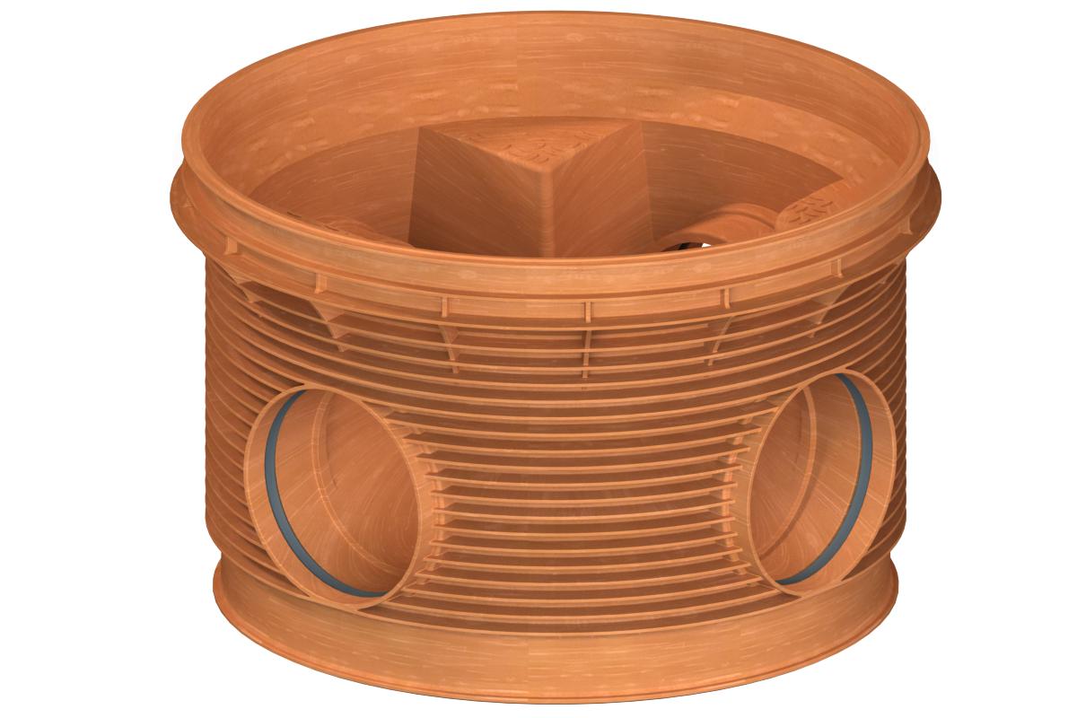 Decent well, Pipelife PRO1000, double branched 90° - 1000/315 DECENT WELL PRO1000 DOUBLE BRANCHED 90°