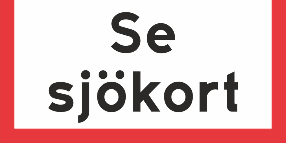 Sjöfartsskyltar GS-profil, S513 - SJÖMÄRKE GS S513 1000X500 SE SJÖKORT