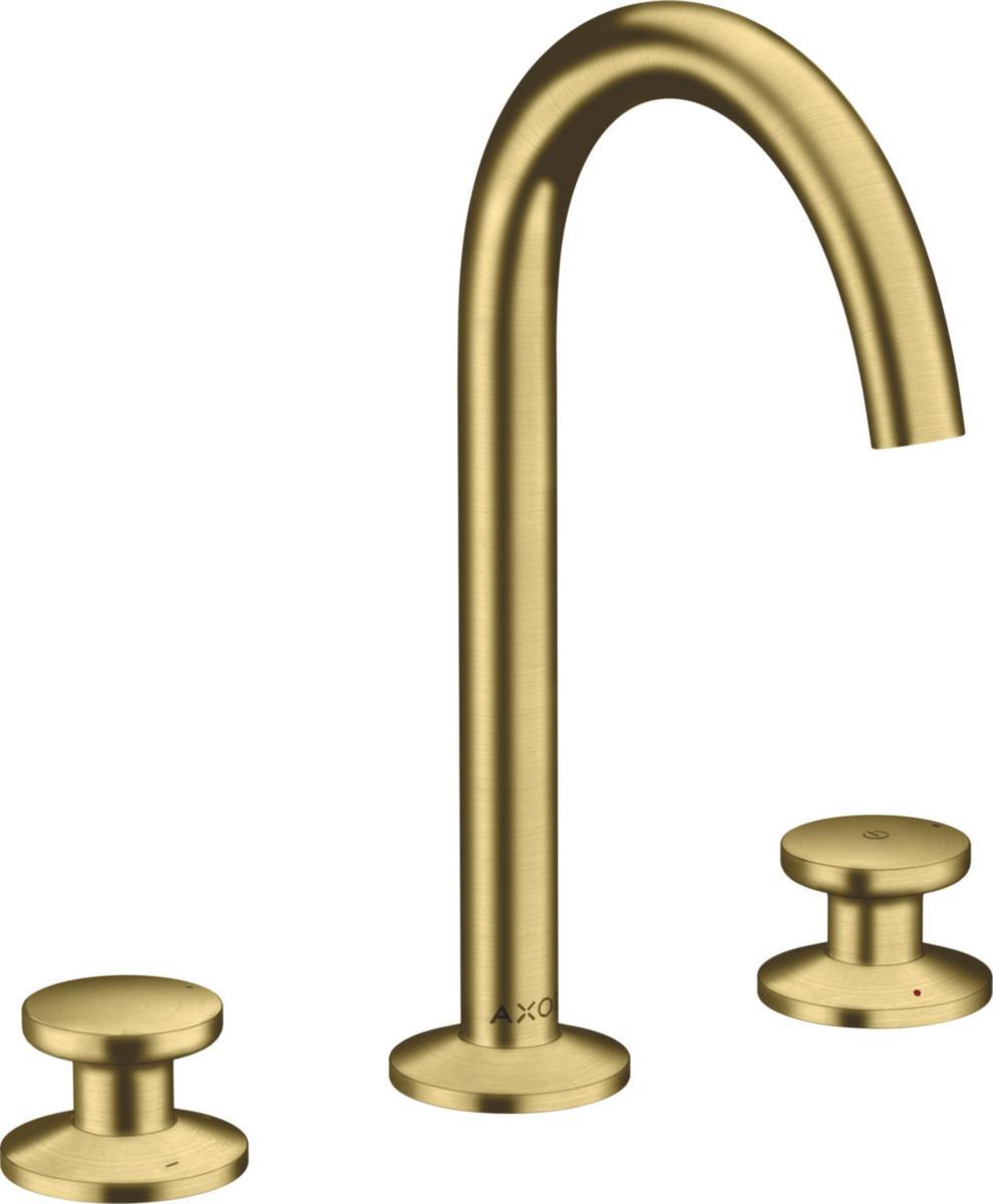 Tvättställsblandare AXOR One 2-grepp 3-håls, Hansgrohe - HANSGROHE TVÄTTSTÄLLSBL. AXOR ONE, 2-GR, 3 HÅL BORST.MÄSSING
