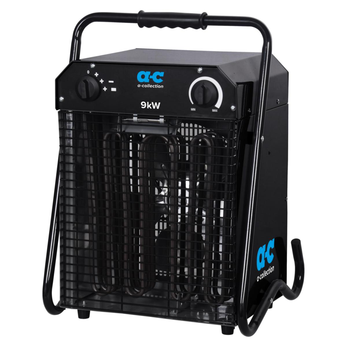 Heating fan 400V, with adjustable thermostat - Värmefläkt 9kW ADJUSTABLE THERMOSTAT