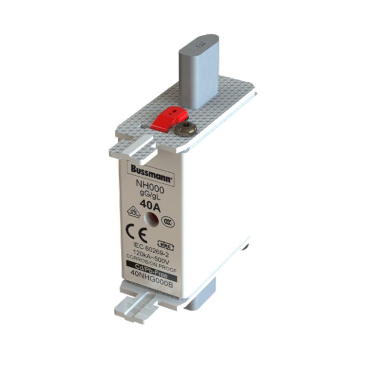 Knivsäkring, gL/gG, NH000 - SÄKRING NH 40A 500V GL/GG 000 NH 40A 500V GL/GG 000