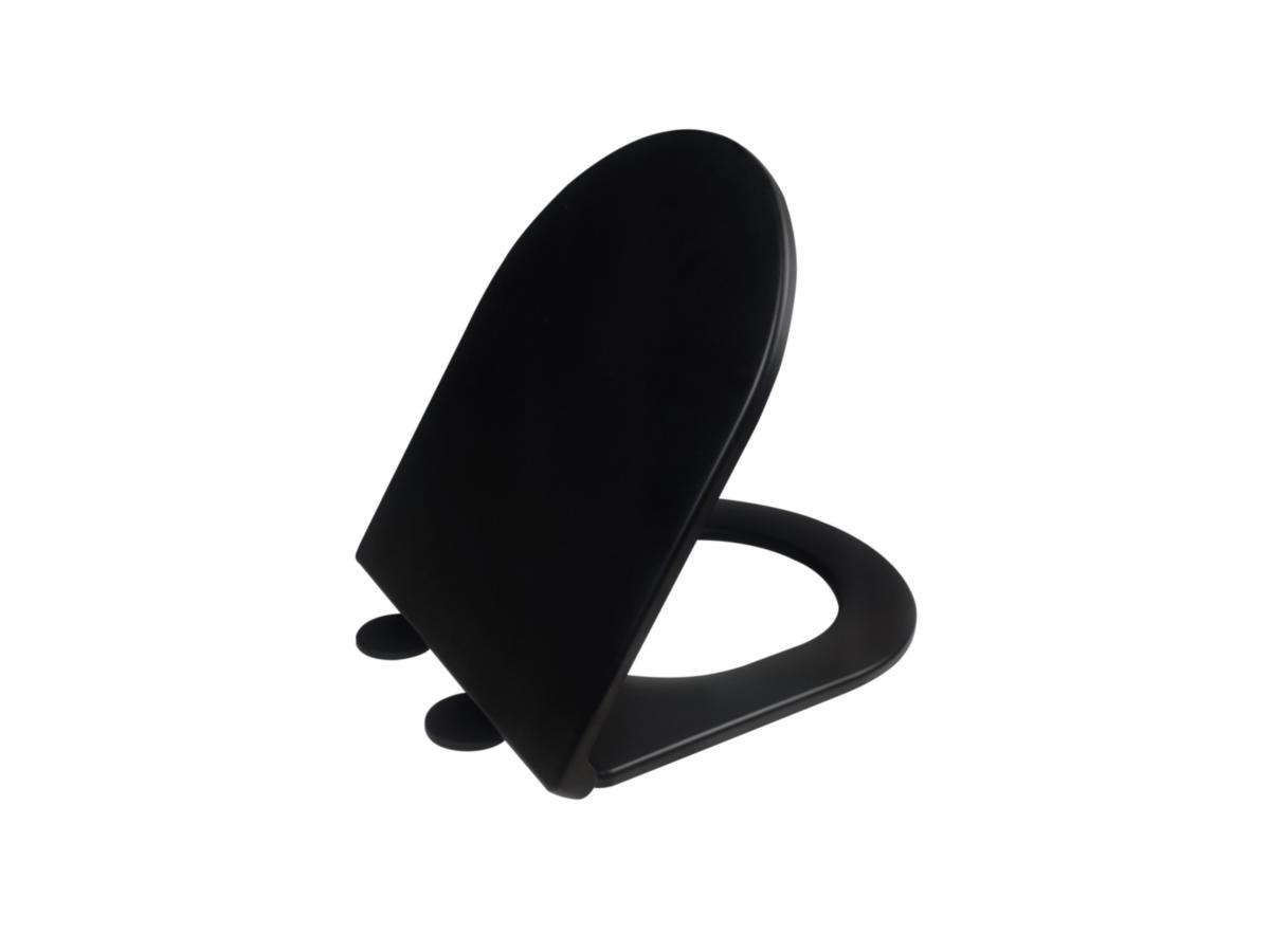 Toilet seat Omea, a-collection - A-COLLECTION OMEA WC-SEAT SLIM FOR OMEA BOWL, MATTE BLACK