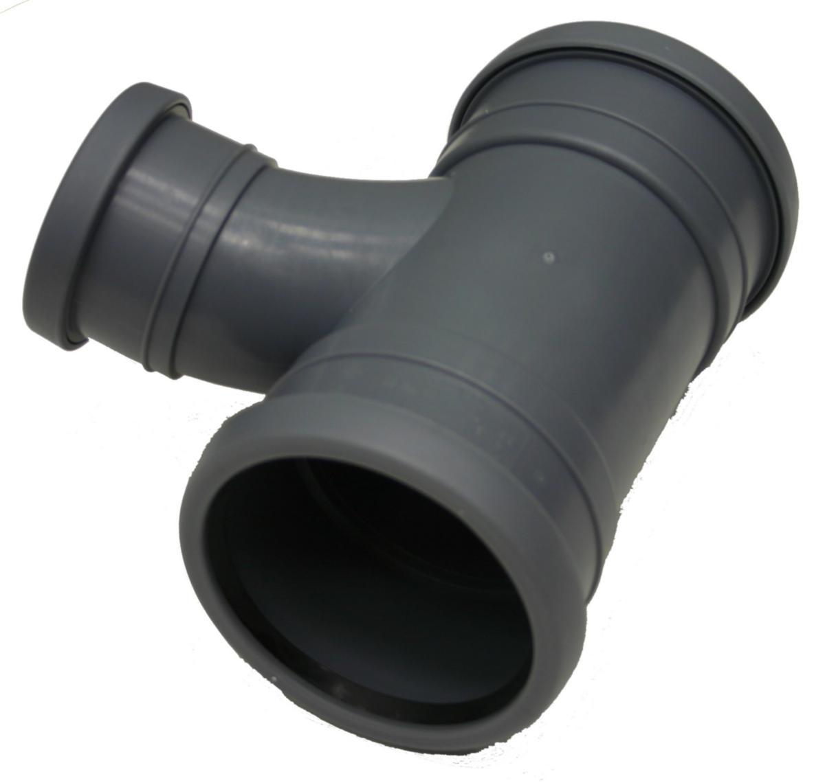 Grenrör svängd med tre muffar 88,5°, PP/HT, Nordic Pipelife - 110X75 88.5 GR GRENRÖR 3 MUFF SVÄNGD, NORDIC. PIPELIFE