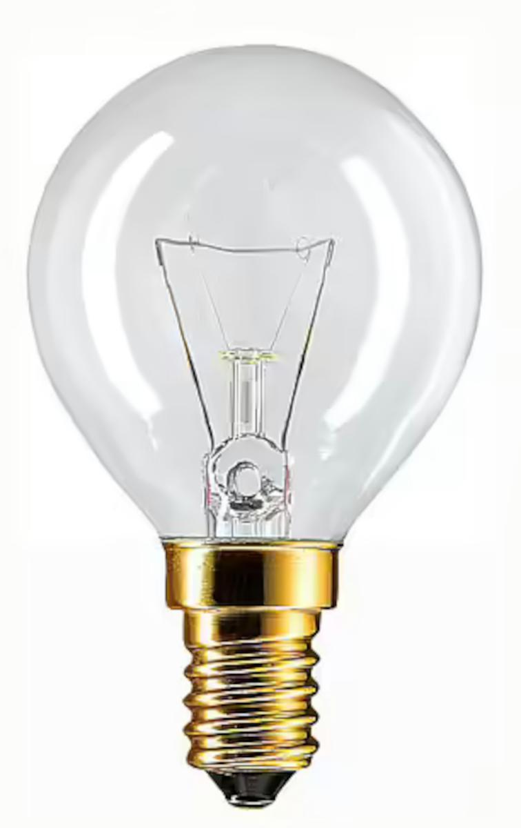 Ugns-/bastulampa Klot - UGNSLAMPA KLOT 40W E14 KLAR