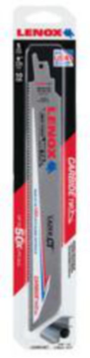 Reciprocating Saw Blade Lenox Lazer CT - RECIPROCATING SAW BLADE LENOX 229X25X1.3 10TPI 1/PK LAZERCUT