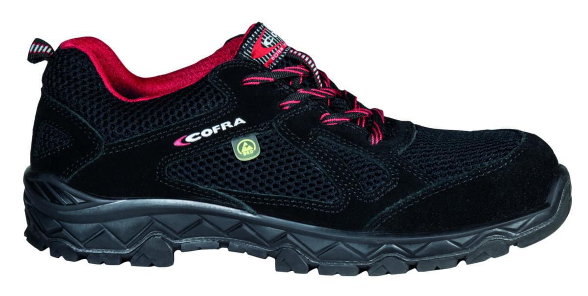 Skyddssko Cofra Triceps - SKYDDSSKO COFRA TRICEPS TN430 ESD SR S1PS SVART/RÖD STL 37
