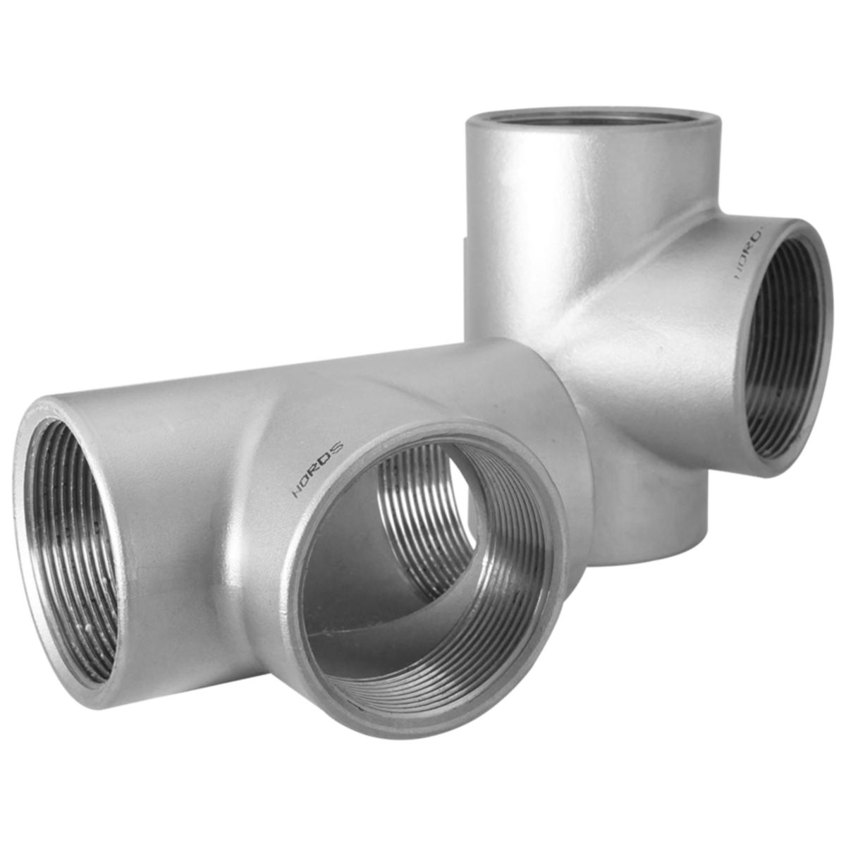 T-rör - gängade rostfria, inv gg R-221 EN 1.4408 - 20 T-RÖR INV GG R-221 316/316L