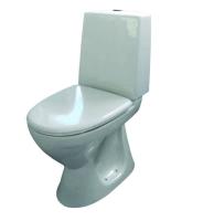WC-stol a-collection 4, dolt S-lås, förhöjd