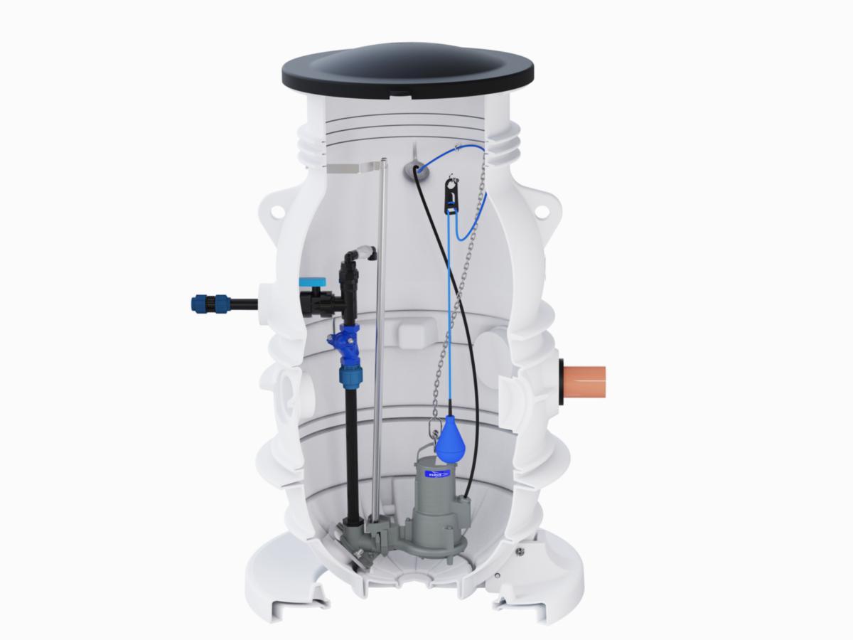 Pumpstationspaket Compit 901P-EP, Flygt - COMPIT 901P-EP-IEL-MP3069 AVLOPPSPUMPSTATION FLYGT