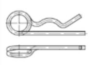 Fjädersprint blankförzinkad DIN 11024