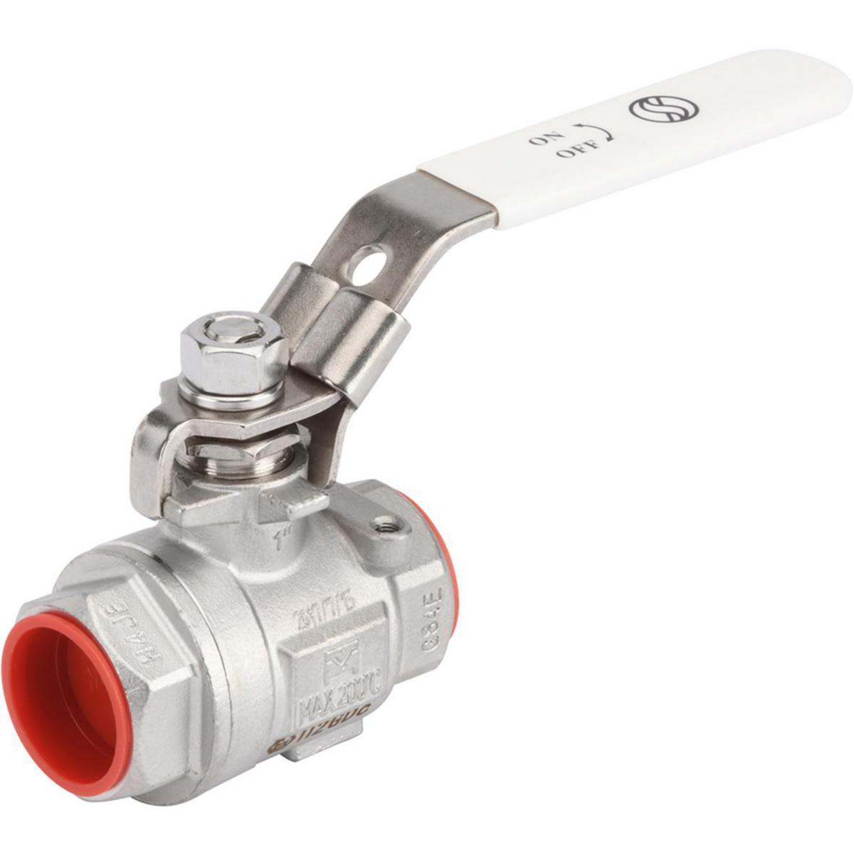 Avfettad 2-delad kulventil i rostfritt utförande PN63 Typ 7143 invändig gänga - KULVENTIL 7143 1/4" BSP FF PN63 1.4408/PTFE SILICON FREE