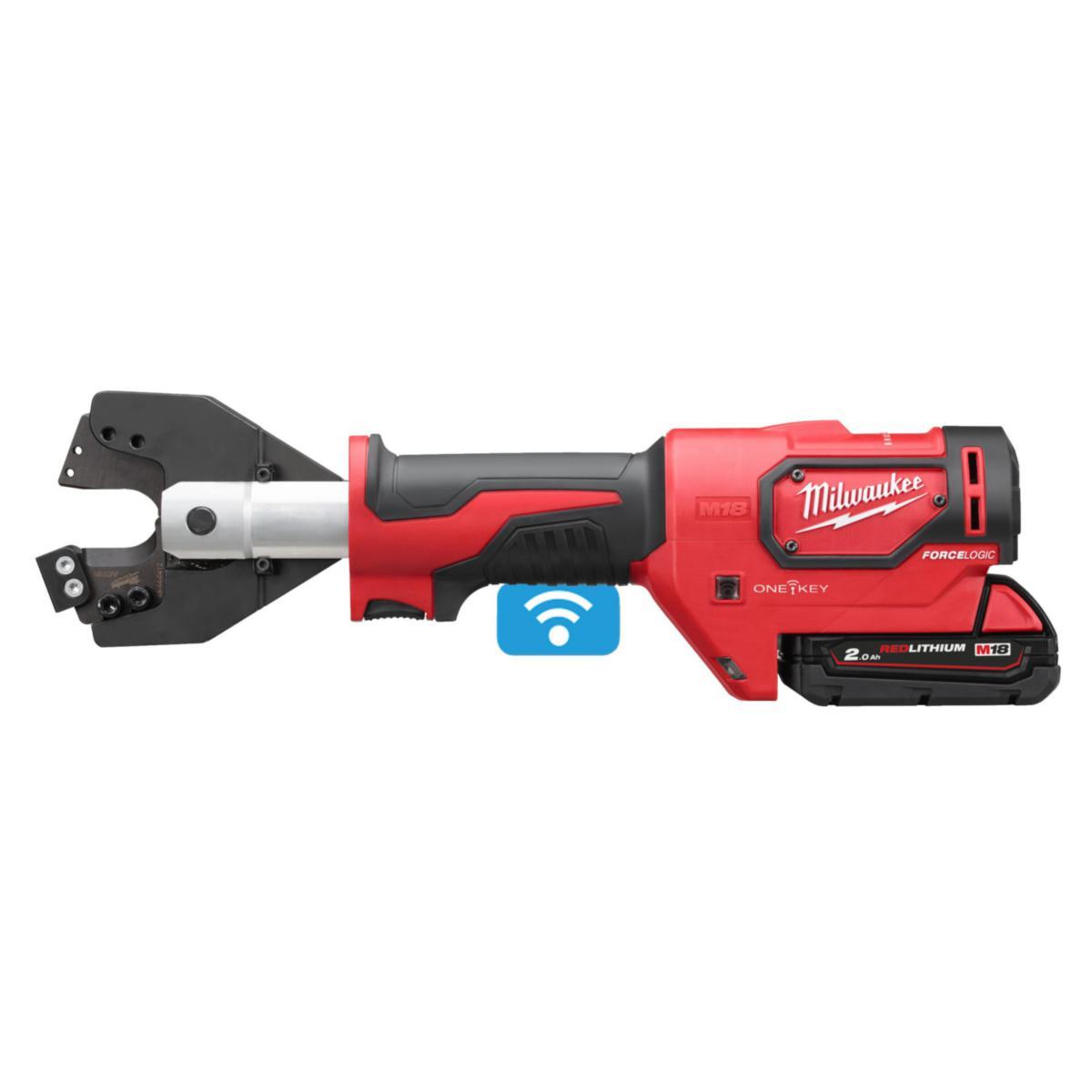 Kabelsax Milwaukee M18 ONEHCC-201C ACSR SET - KABELSAX MILWAUKEE M18 ONEHCC 201CACSRSET 1X2AH.LADD & VÄSKA