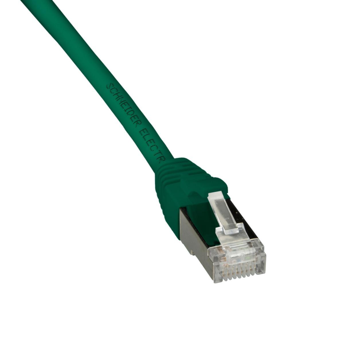 Patchkabel Cat K6A S/FTP Grön, Schneider Electric - PATCH-K K6A 4P S/FTP 1M GRÖN ACTPC6ASFLS10GR