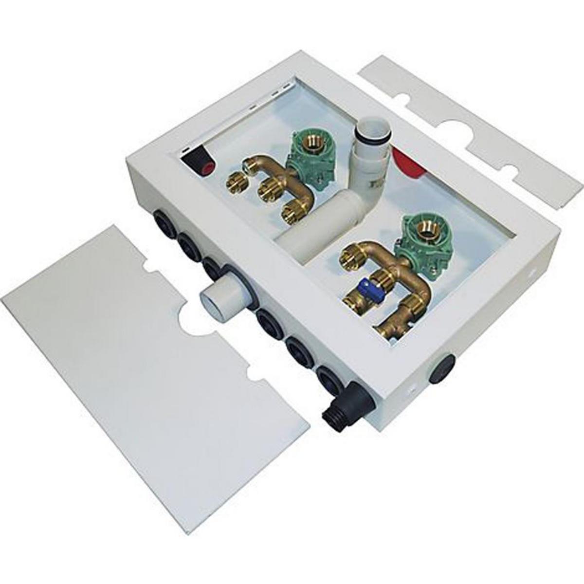 Tvättställsskåp med stänkplåt, Sanipex Classic - FÖRDELARSKÅP 3+3 MINI VIT SANIPEX CLASSIC 5768K00