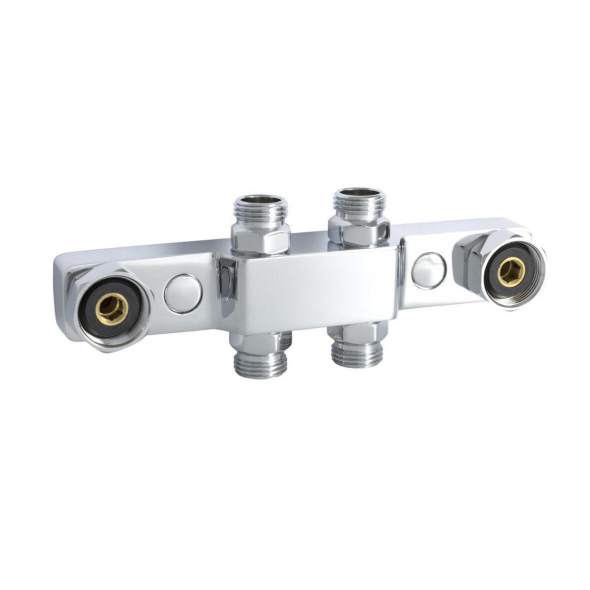 Mixer bracket 160/40 c/c with sink function, Trio - TRIO MIXER BRACKET 160/40C/C VASKA, CHROME