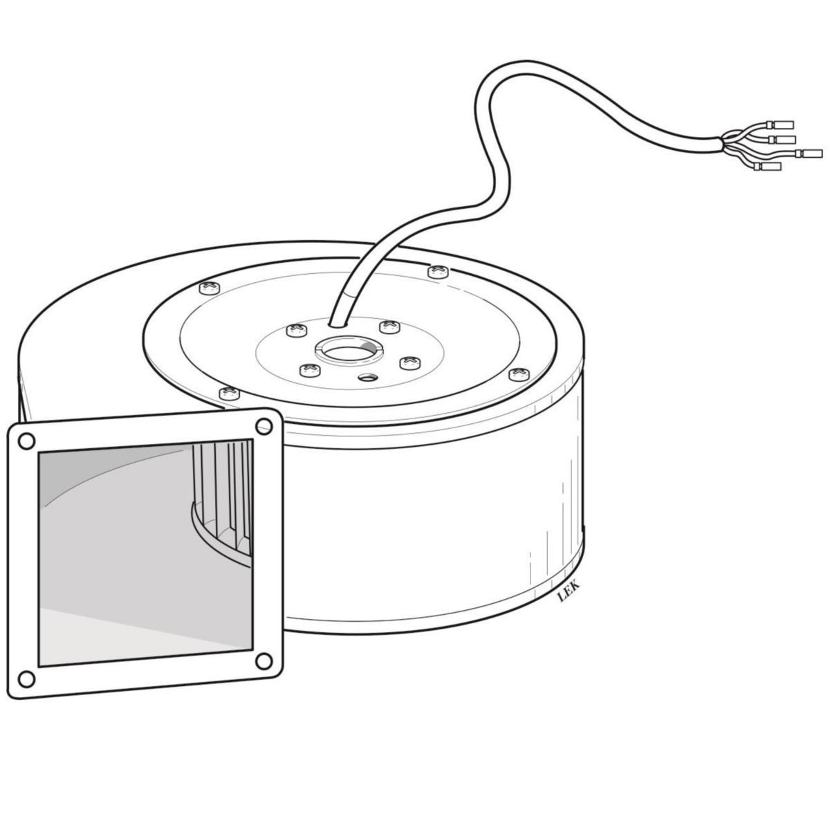 Nibe reservdel fläkt frånluft värmepump - FLÄKT. UTBYTES 130 W FLÄKT. UTBYTES 130 W