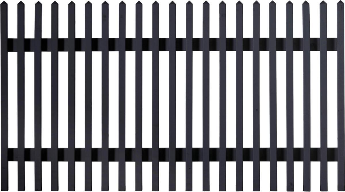 Staket, Linnea 2 - STAKET LINNEA 2 SVART 1790X900 MM