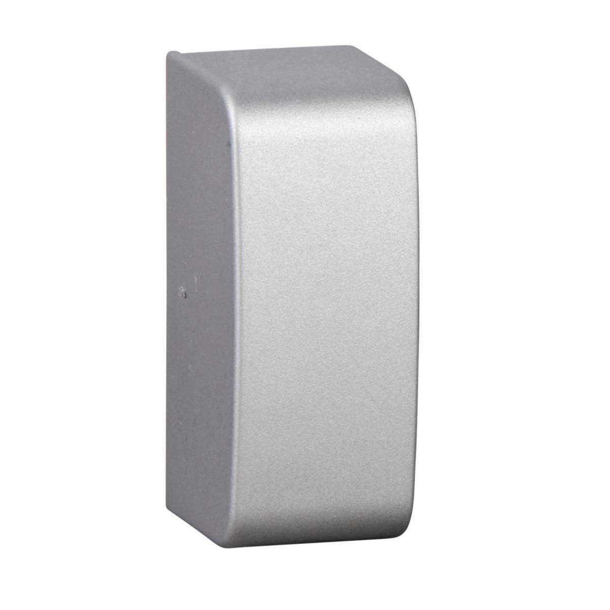 End piece Optiline, Schneider-Electric - MINI 25X60 STOP END POLAR WH ISM14604P