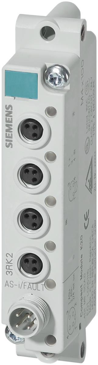 AS-Interface - ASI-MODUL K20 2DI/2DQ M12 3RK2400-1BT30-0AA3