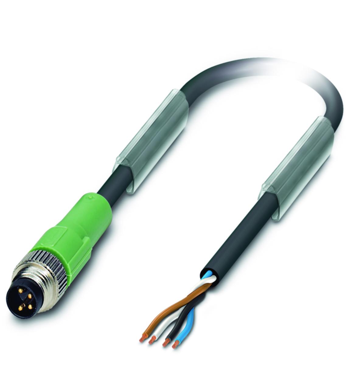 Kablage öppen M8 hane - GIVARKABLAGE M8 4POL HANE 5M SAC-4P-M 8MS/5.0-PUR