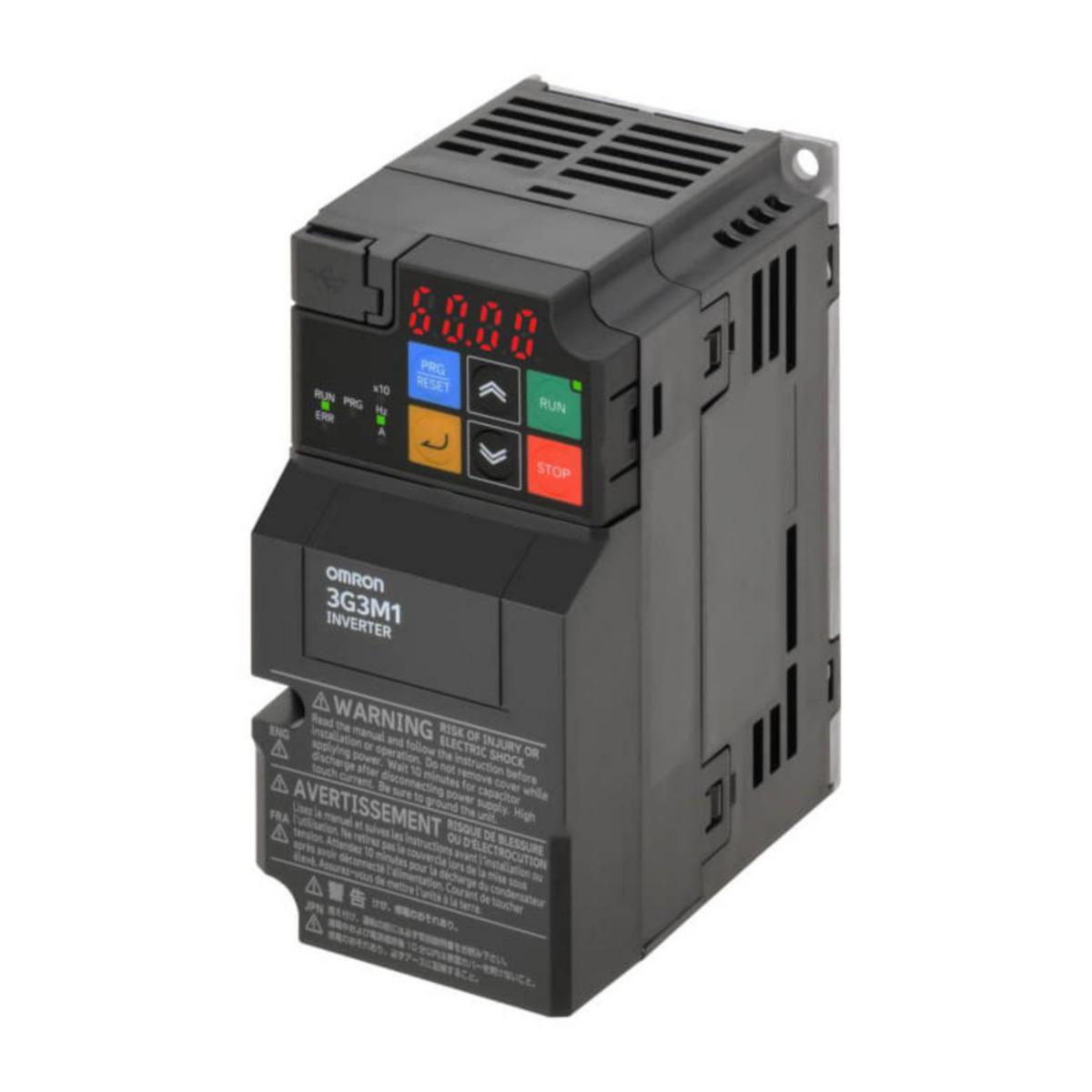 Frekvensomriktare M1 - FREK OMR 0.4KW 200V MODBUS 3G3M1-AB004