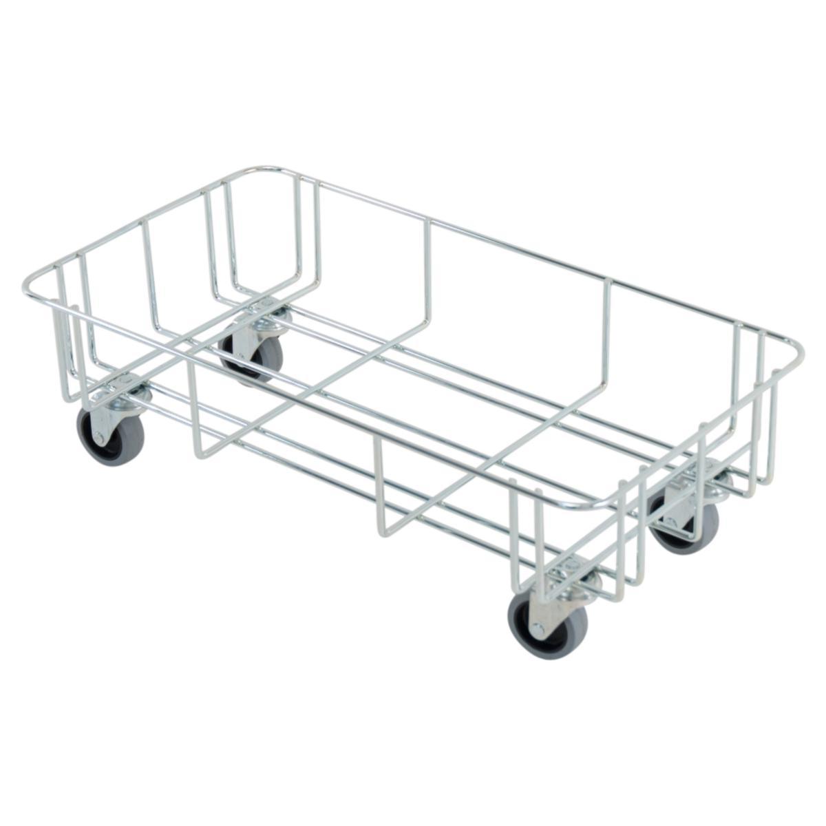 Trådvagn för sopkärl Patricia - TRÅDVAGN FÖR 60 L KÄRL ZINK MED TYSTA GUMMIHJUL