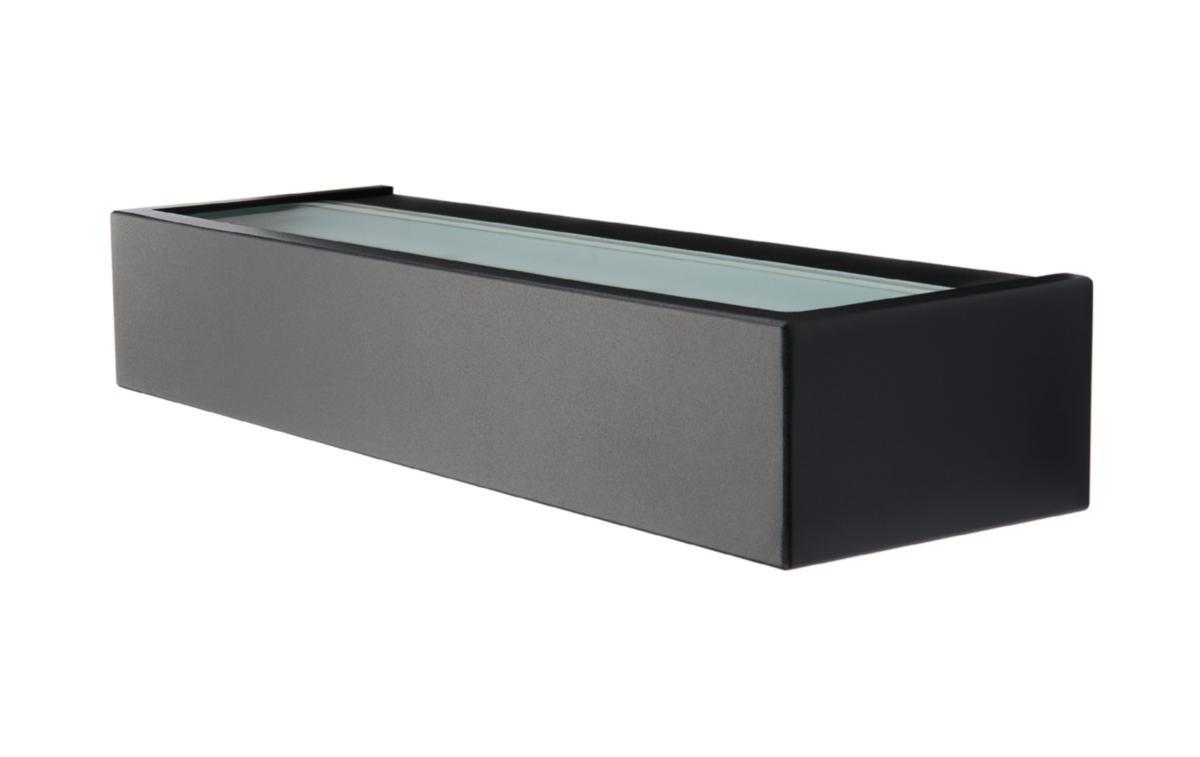 Väggarmatur LED Edge - VÄGGARM LED 10W 2700K IP65 SV EDGE SVART 10W LED 2700K