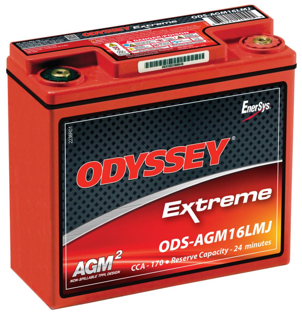 Start-/förbrukningsbatteri Odyssey AGM - BATTERI DUAL AGM 12V 17AH ODYSSEY PC680MJ