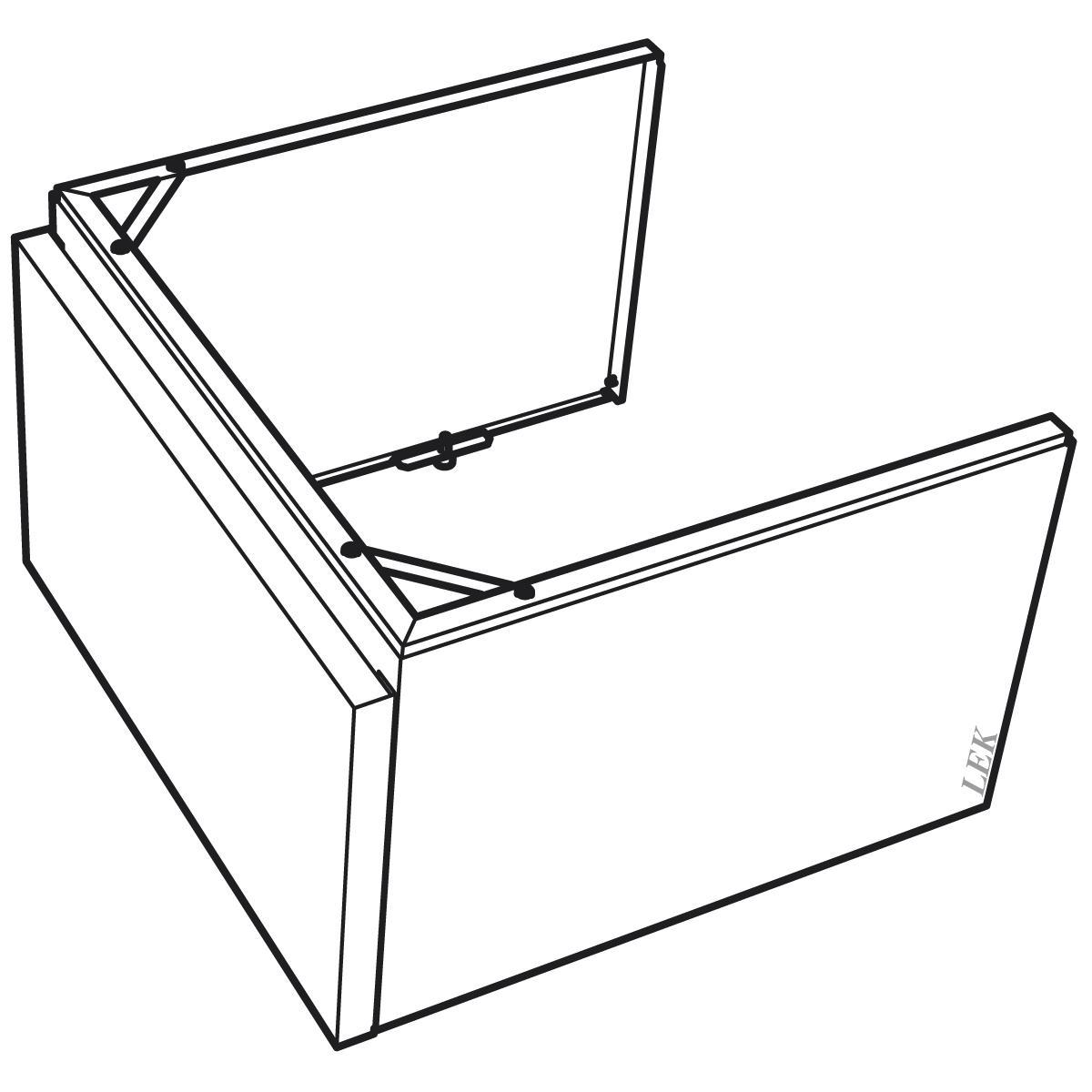 Överskåp för F-730, F-750, F-110 och FLM, Nibe - ÖVERSKÅP TELESKOP till 370,470,730,750