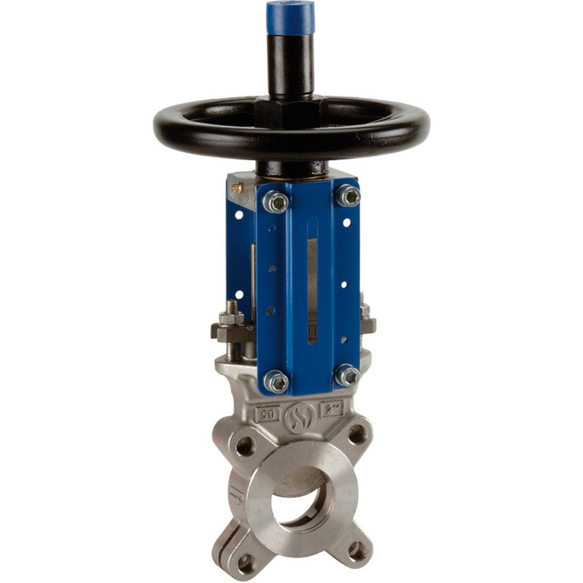 Skjutspjällsventil i syrafast stål (CF8M), typ 172 med spjällskiva i syrafast stål (F316), EPDM foder, Luggad anslutning - SKJUTSPJÄLL 172 DN350 PN10 LUG CF8M/F316/EPDM