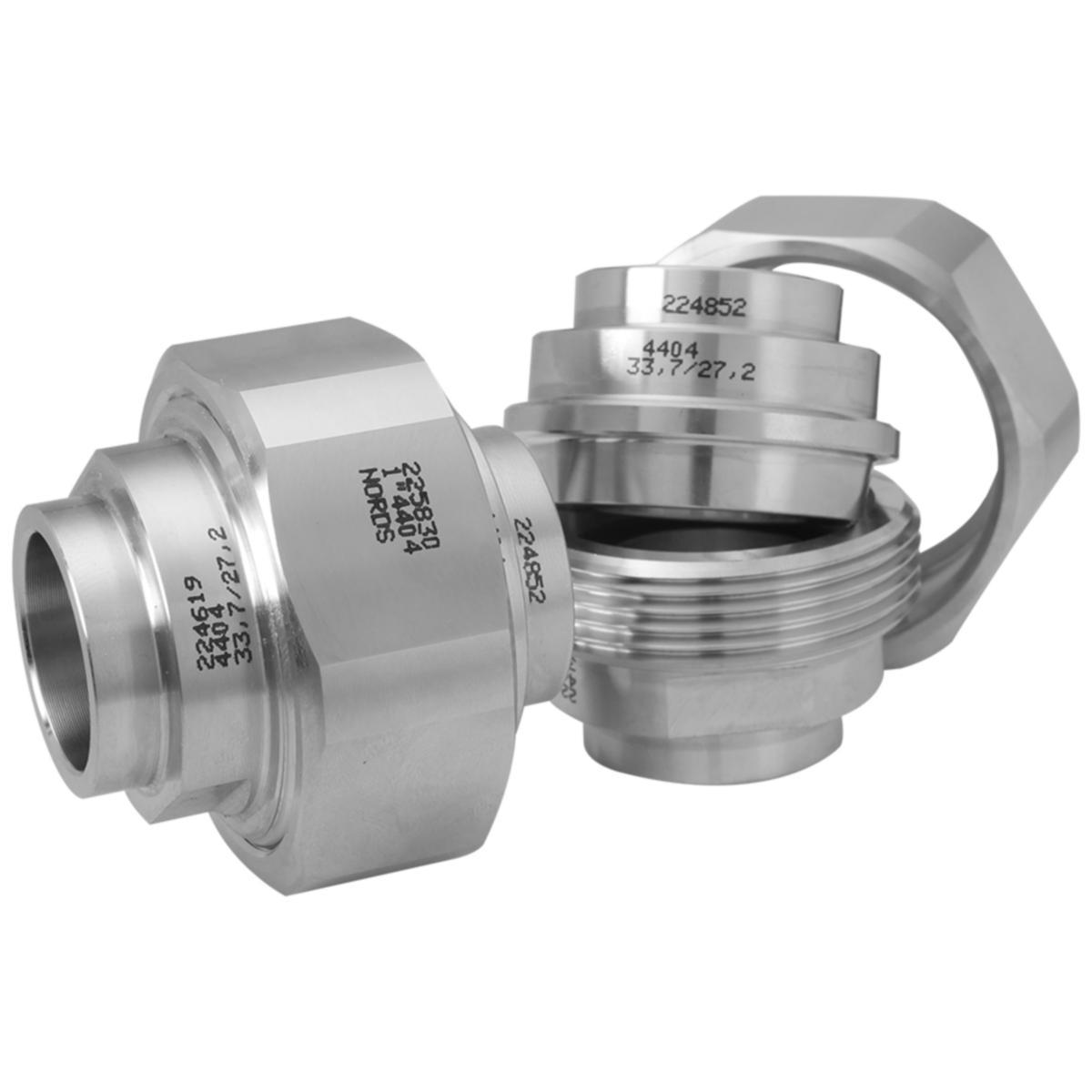 Koppling konisk tätning, svetsansl. rostfria, R-131 S/S, EN 1.4404 - 14/10 KOPPLING KON.TÄTN SV R-131 S/S 316/316L