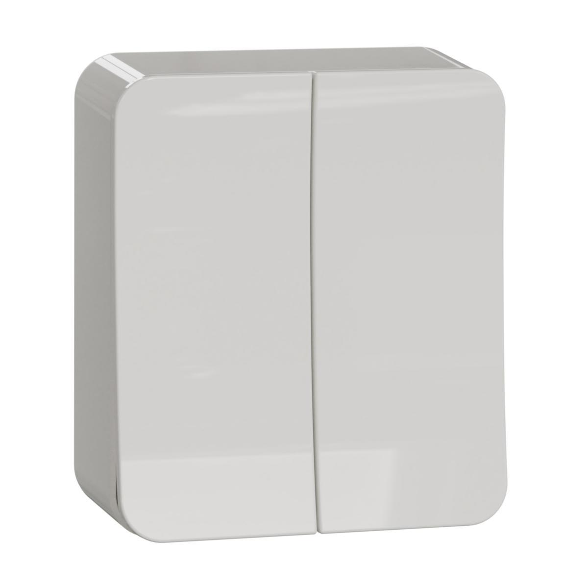 Switch Exxact surface-mounted screw connection - SWITCH TWO-CIRCUITS SCREW