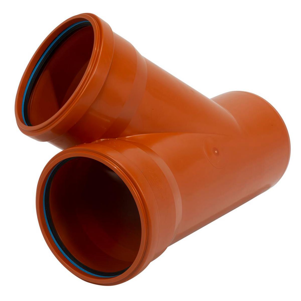 Sewer branch PP 45° with 2 sockets Pipelife - 200x200x45° PP SEWER BRANCH EN1852 PBB.5215