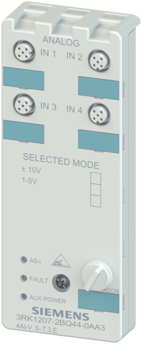 AS-Interface - ASI-MODUL IP67 K60 4AI V 3RK1207-2BQ44-0AA3