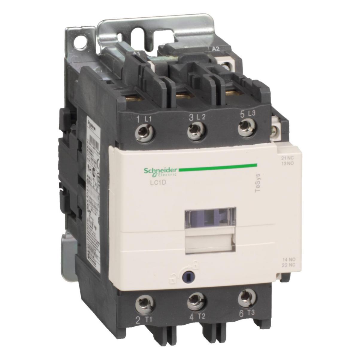 Kontaktor 80-150A LC1D, AC spole - KONTAKTOR 80A 37KW 48VAC LC1D80E7
