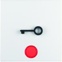 Vippa enkel med röd lins och symbol "nyckel"