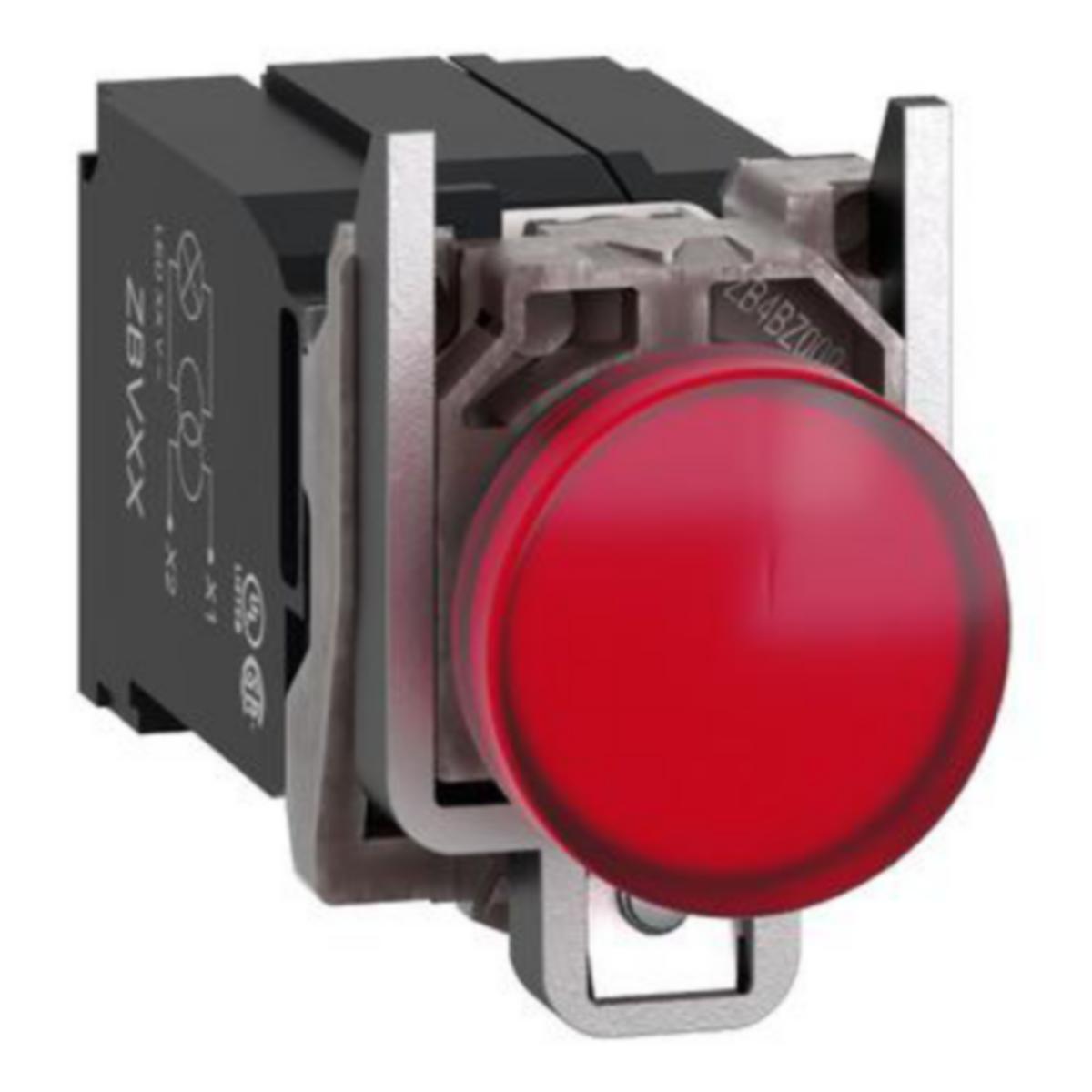 Signallampa XB4BV med inbyggd LED - SIGNALLAMP RÖD M TRAFO 400/24V XB4BV5B4