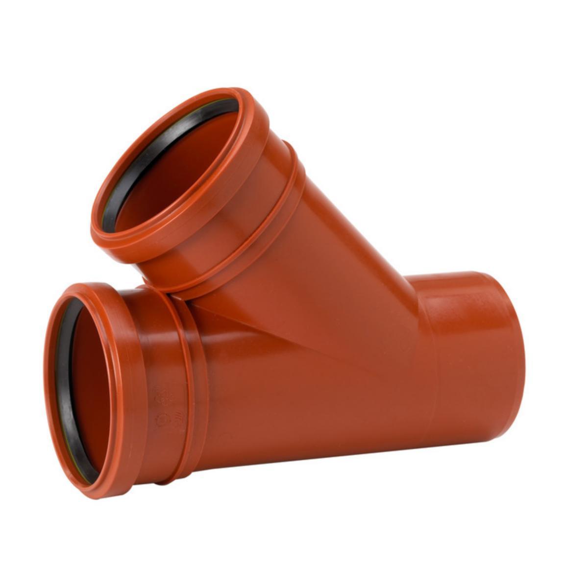Sewer branch PP 45° with two sockets Uponor - 315x200x45° PP SEWER BRANCH EN1852 PBB.5215