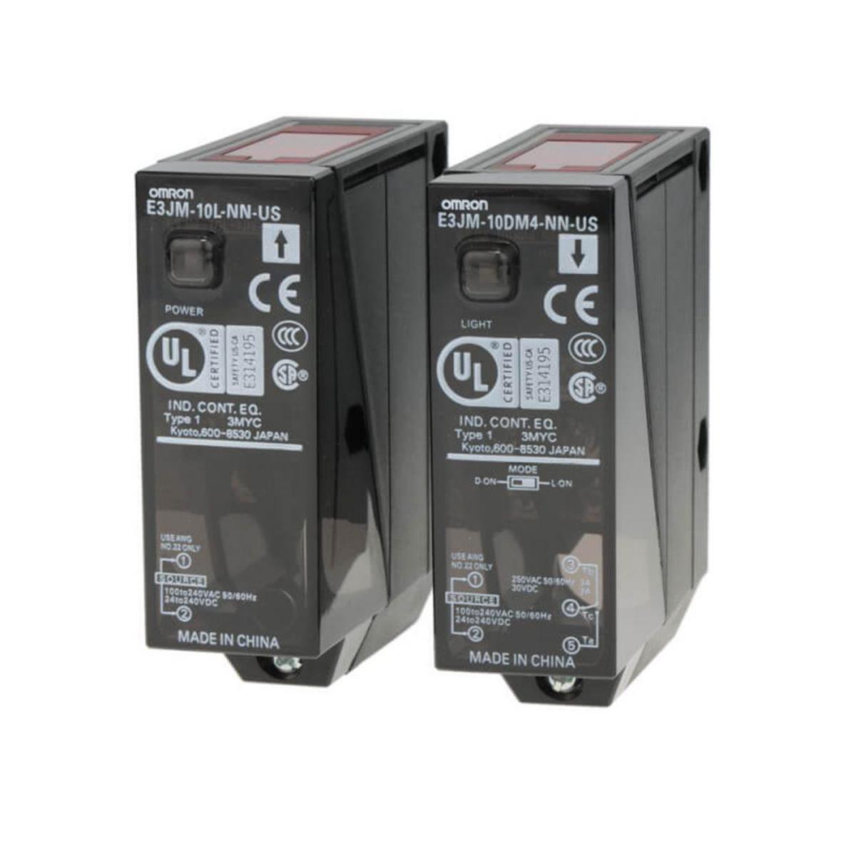 Fotocell E3JM - FOTOCELL SÄND&MOT 10M RELÄ E3JM-10M4-G-NN