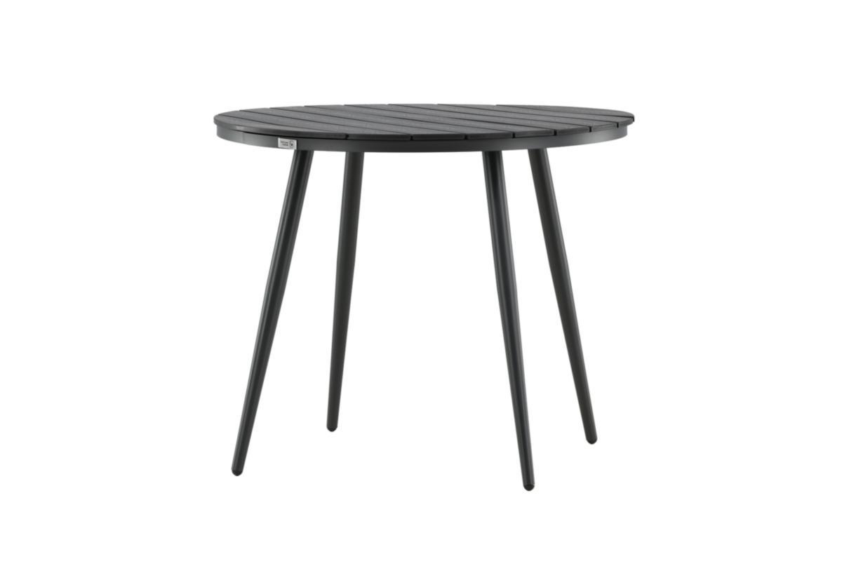Matbord Break, runt - MATBORD BREAK ALUMINIUM/ AINTWOOD SVART Ø 90 CM