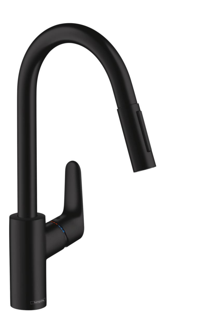 Köksblandare Focus 2-jet, Hansgrohe - HANSGROHE KÖKSBLANDARE FOCUS 2-JET MATT SVART