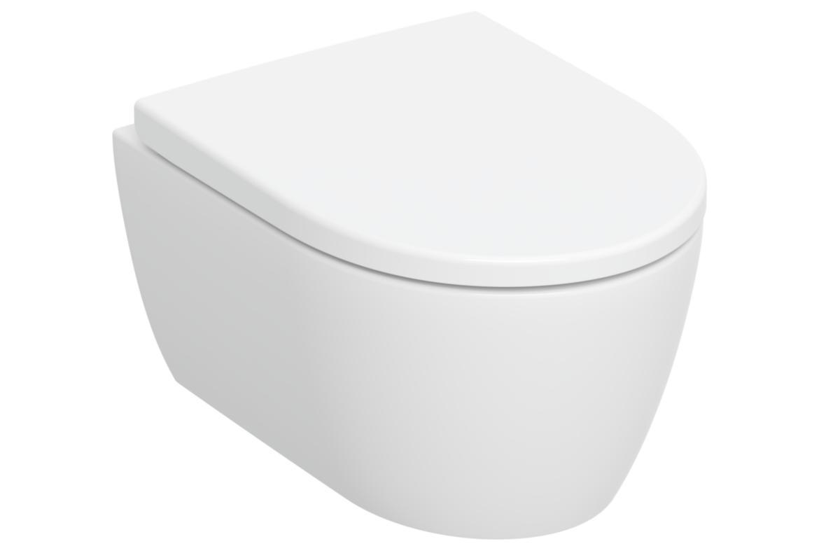 WC-skål iCon kompakt, Geberit - GEBERIT ICON WC-SKÅL KOMPAKT S-C SITS, TURBOFLUSH, VIT