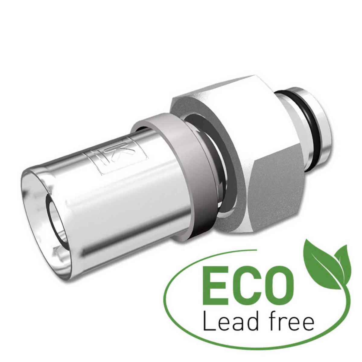Koppling rak m. lekande mutter, PressPex eco, LK - LK PRESSPEX ECO G15/AX20 MUFF