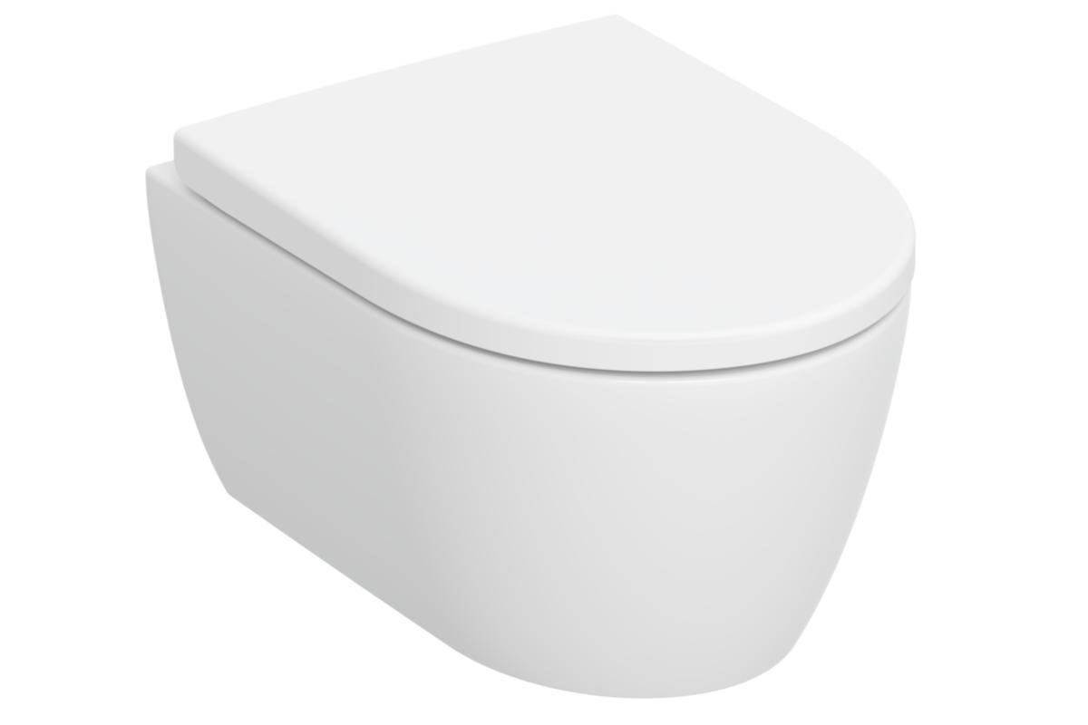 WC-skål iCon kompakt, Geberit - GEBERIT ICON WC-SKÅL KOMPAKT S-C SITS, TURBOFLUSH, MATTVIT